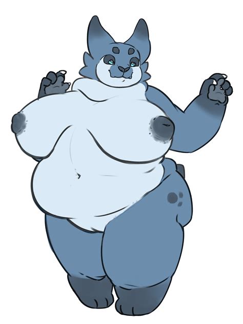 rule 34 absurd res anthro belly big belly big breasts blue body breasts dark nipples felid