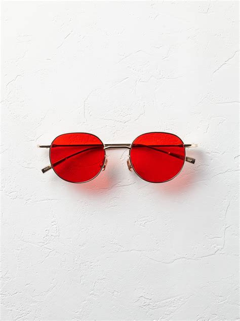 Round Frame Red Tinted Sunglasses Ambush