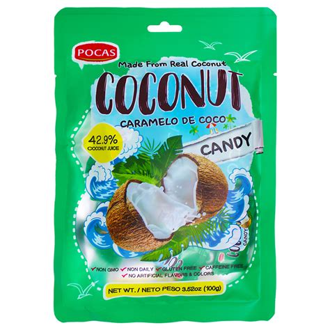 Pocas Hard Candy Coconut 100 Gram Pack Of 2