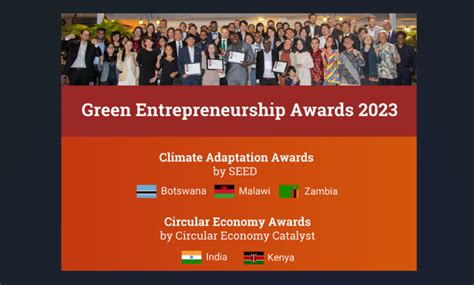 Green Entrepreneurship Awards 2023 Opens Applications Incubees