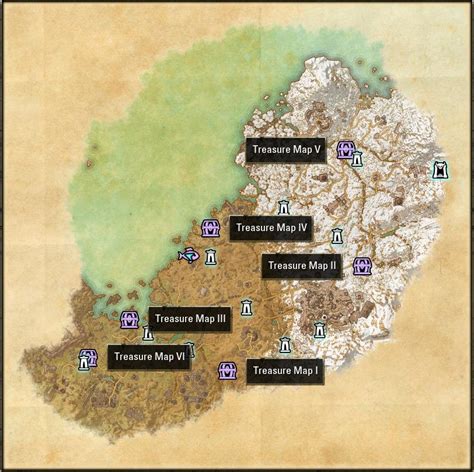 Eso Orsinium Treasure Map Map Of The Usa With State Names