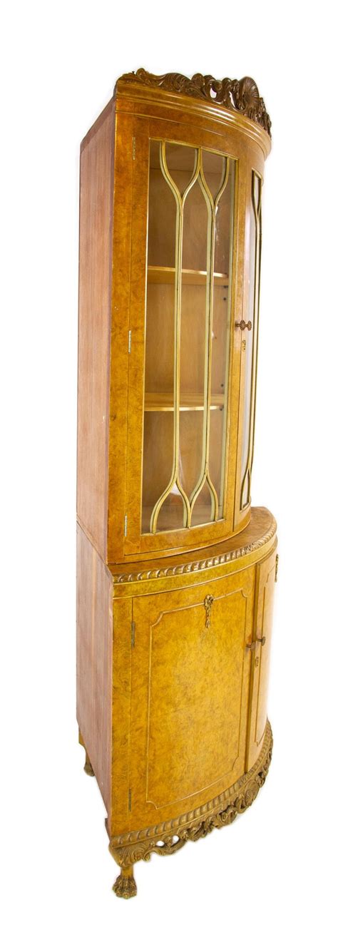 Related:vintage curio cabinet antique china cabinet antique oak curio cabinet french curio cabinet antique curved glass curio cabinet antique bookcase antique display cabinet antique wall curio cabinet oak curio. Antique China Cabinet, Walnut, Bow Front, Curio Cabinet ...