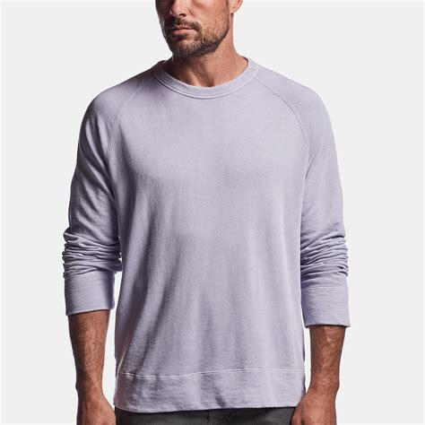 James Perse Vintage Fleece Sweatshirt In Purple For Men Lyst