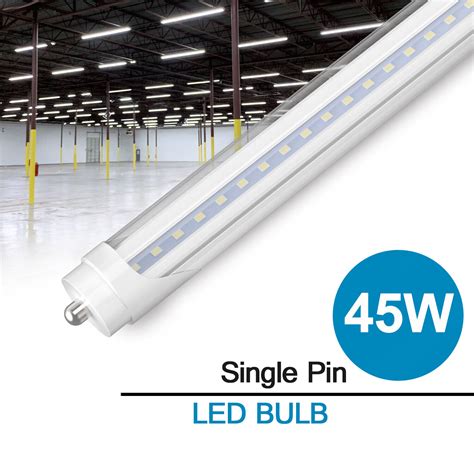 Fa8 T8 8ft Led Shop Light Bulbs 45w 120w Single Pin Led Tube Light
