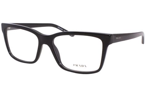 prada eyeglasses vpr17v 1ab 1o1 black silver 54 16 140mm