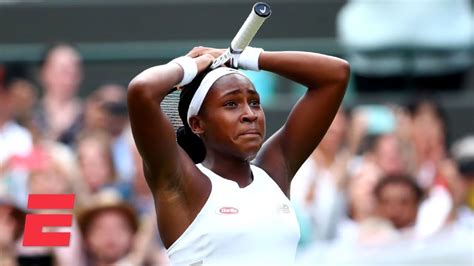 Year Old Coco Gauff Stuns Venus Williams In Round Wimbledon Highlights Youtube