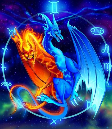 Zodiac Dragons Gemini By Plaguedogs123 On Deviantart Dragon Zodiac
