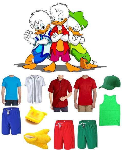 Huey Dewey And Louie From Quack Pack Costume Carbon Costume Diy
