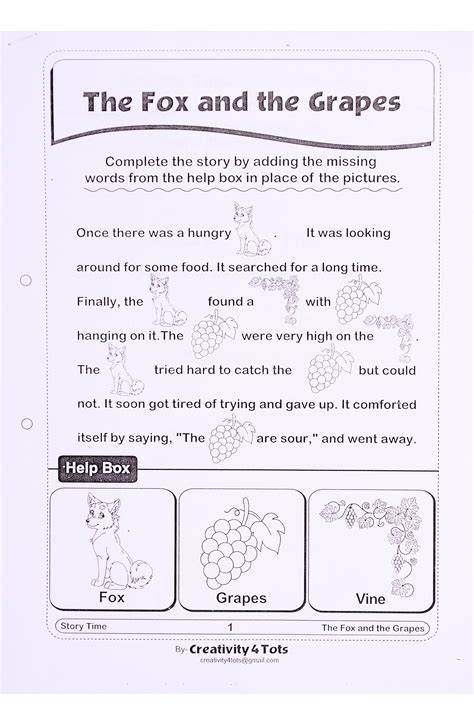Rebus Reading Or Storytelling Worksheet This Worksheet Is Designed To
