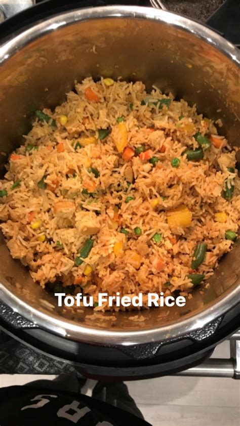 (1 cup dry rice yields about 3 cups cooked.) Tofu Fried Rice Pressure Cook for 4 minutes *3 cups of ...