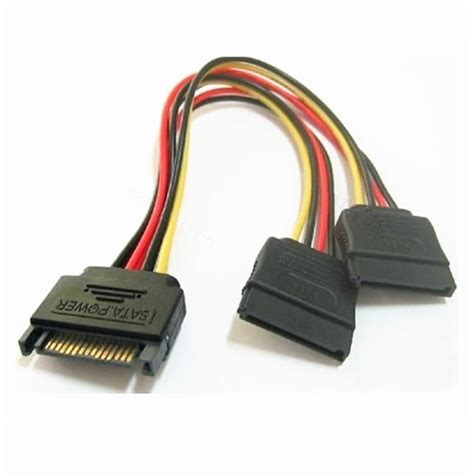 Sata Power Splitter Cable Adapter Gold Touch