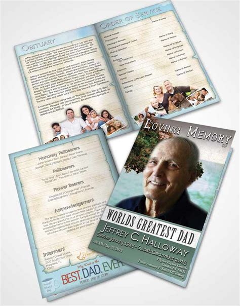 Pin On Bifold Order Of Service Obituary Templates