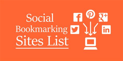 Best Free Social Bookmarking Sites List Of High Pr