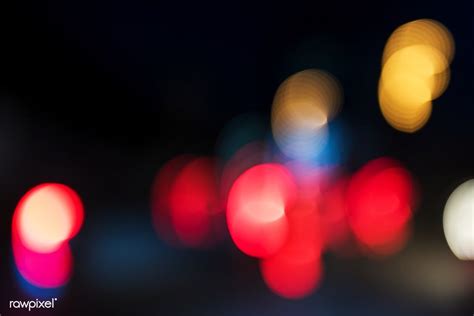Blurred Street Bokeh Lights At Night Time Premium Image By Rawpixel