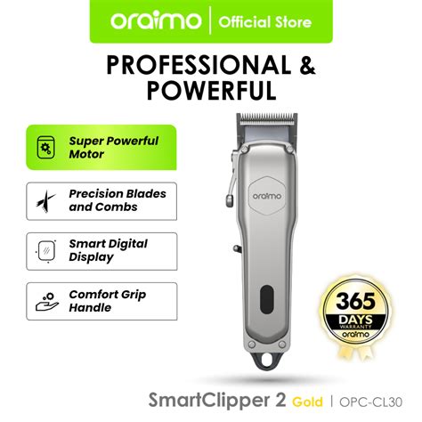 Jual Oraimo Electric Smart Professional Cordless Hair Clipper Trimmer