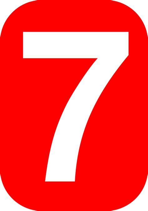 Number Seven 7 Free Vector Graphic On Pixabay