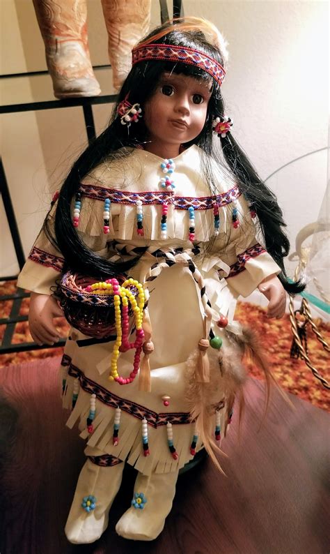 Heritage Signature Collection Native American Porcelain Doll 3 From A