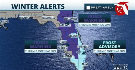 Parts Of Tampa Bay Region Continue To Stay Under Freeze Warning