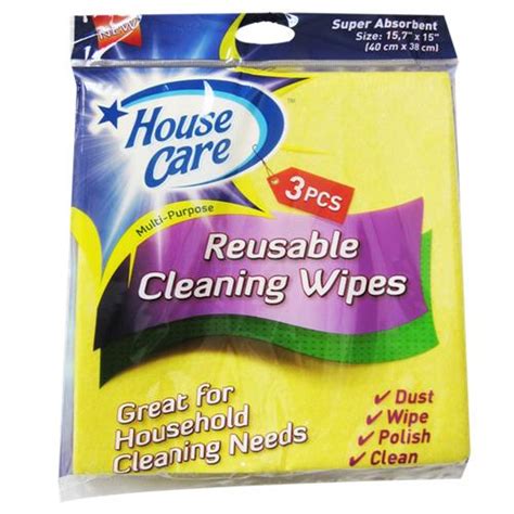Wholesale 3 Piece Yellow Cleaning Wipes Glw