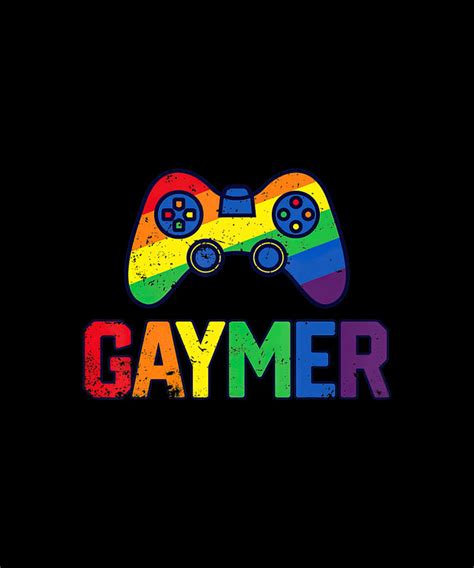 Gaymer Gamer Gay Pride Lgbt Rainbow Flag Digital Art By Tinh Tran Le