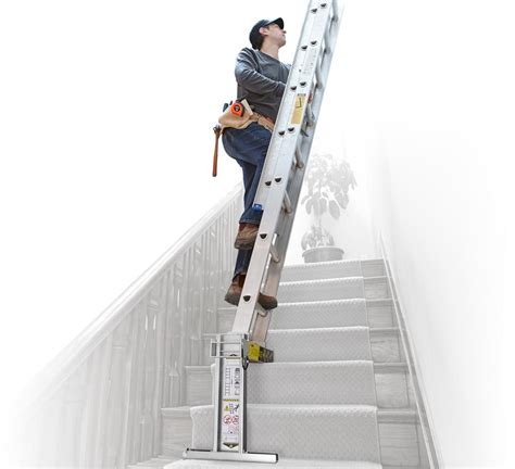 You can easily move it from stair to stair as per your need. Ladder-Aide: Use your ladder on stairs | Ideal Security Inc