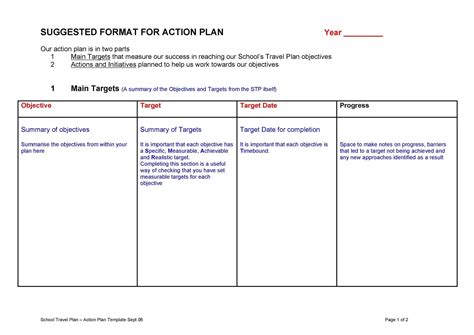 Top 10 Free Action Plan Templates Word Excel Templates