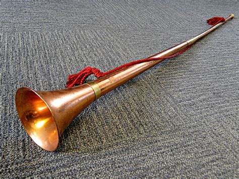 73 Vintage Copper And Brass Hunting Horn Est £20 £30 Copper And