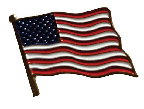 BR Series Waving American Flag Pins | TrophyCentral png image
