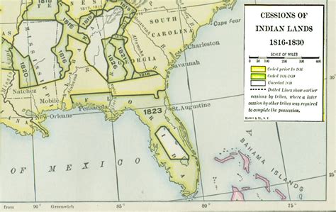 Cessions Of Indian Lands 1816 To 1830
