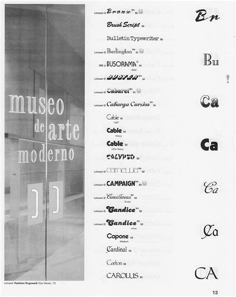 Font Catalog