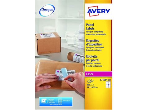 Avery L7165 Shipping Labels 8 Labels Per Sheet 100 Sheetspack