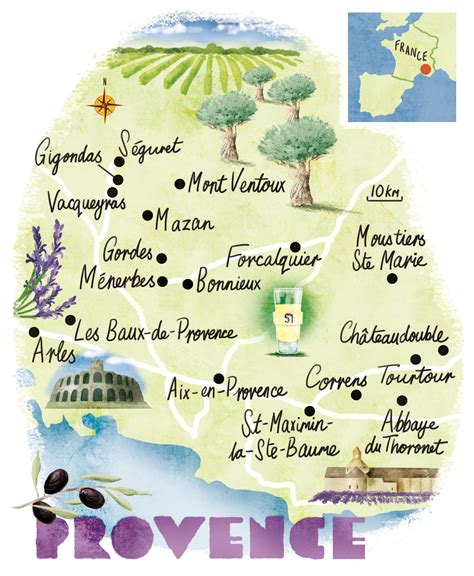 Provence Map By Scott Jessop Provence France France Travel