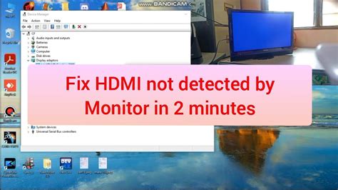 Fix Hdmi Not Detected By Monitor In 2 Minutes Youtube