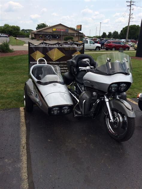 Dig This V Rod Touring Bagger The Side Car Housed All The Stero Gear