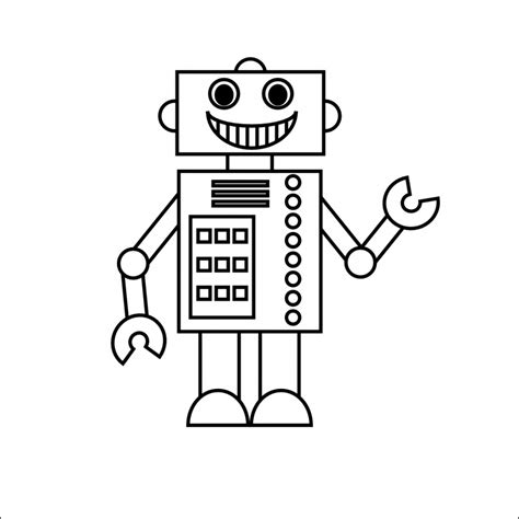 Simple Robot Drawing At Explore Collection Of