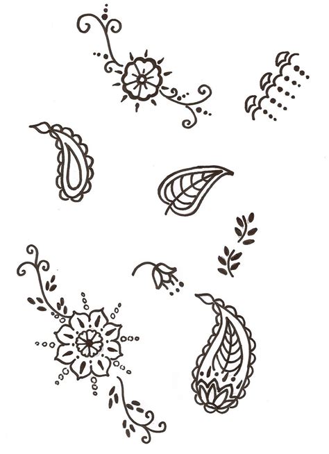 Henna Patterns — Sketches Patterns And Templates Henna Tattoo Designs