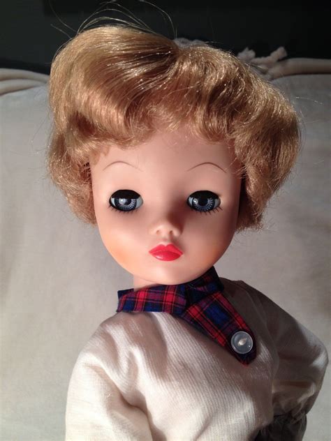 Close Up Of 19 Vinyl And Plastic Dollikin Doll Wearing A Pantsuit