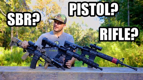 Ar 15 Pistol Vs Sbr Vs Rifle Youtube