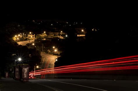 Wallpaper Lights Street Light Night Car Evening Dusk Stream