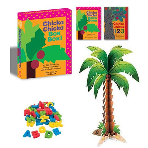 Buy Chicka Chicka Boom Boom And Chicka Chicka 1 2 3 By Bill Martin Jr And Activity T Set