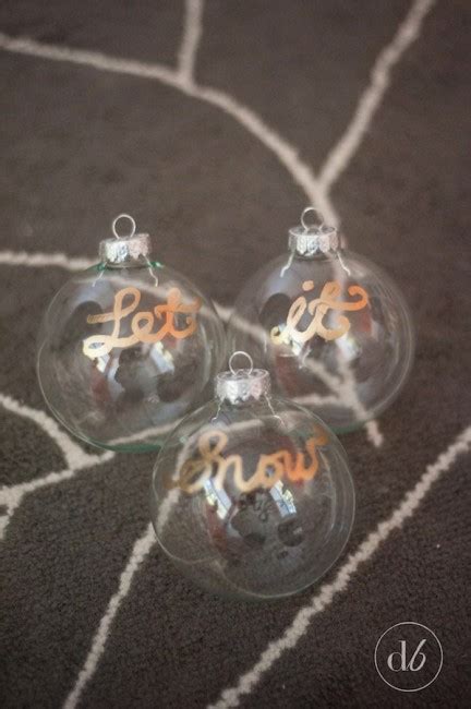 Let It Snow Ornaments December Diy Challenge Dwell Beautiful