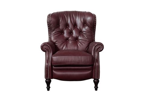 Barcalounger Kendall Recliner Chair Shoreham Wineall Leather 7 4733