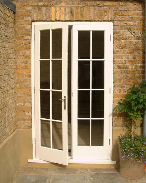 Stylish Pair Of External French Doors Opening Outward These Garden