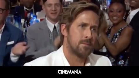 Ryan Gosling Tiene Nuevo Meme Esta Fue Su Cara Al Ganar Con La Canción De Ken En Los Critics