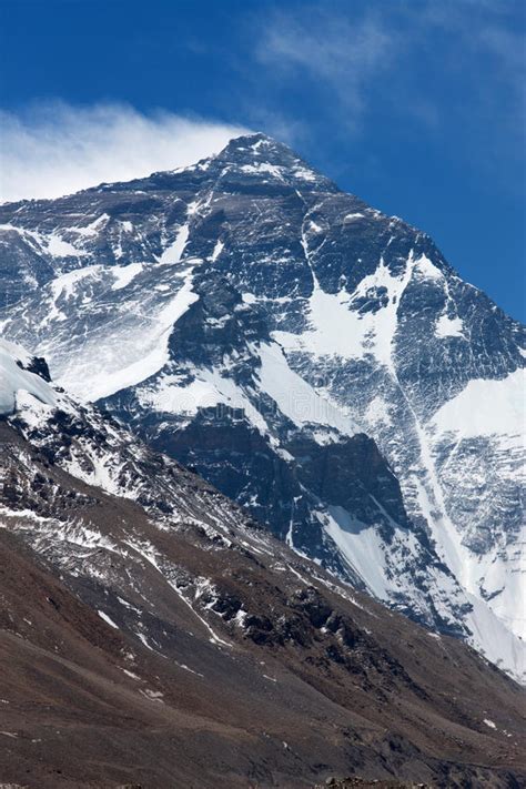 North Face Mount Everest Stock Photo Image Of Camp Mountain 36910886