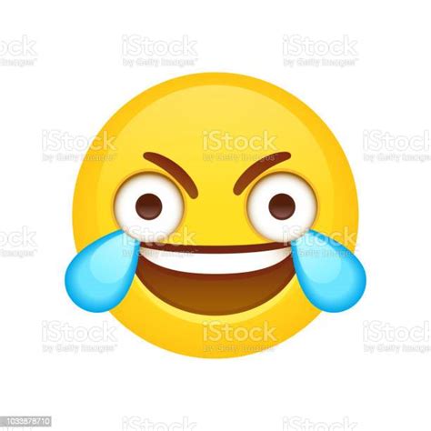 Open Eye Crying Laughing Emoji Stock Illustration Download Image Now