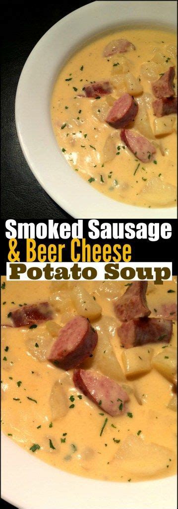 You still need to eat dinner, though—so why not eat well? Smoked Sausage & (Beer Cheese) Potato Soup - Cucina de Yung