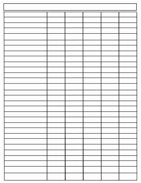 Free Blank Chart Templates