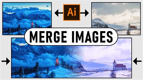 How To Merge Images Seamlessly In Adobe Illustrator Tutorial