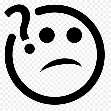 Puzzled Icon Question Emoji Png Flyclipart